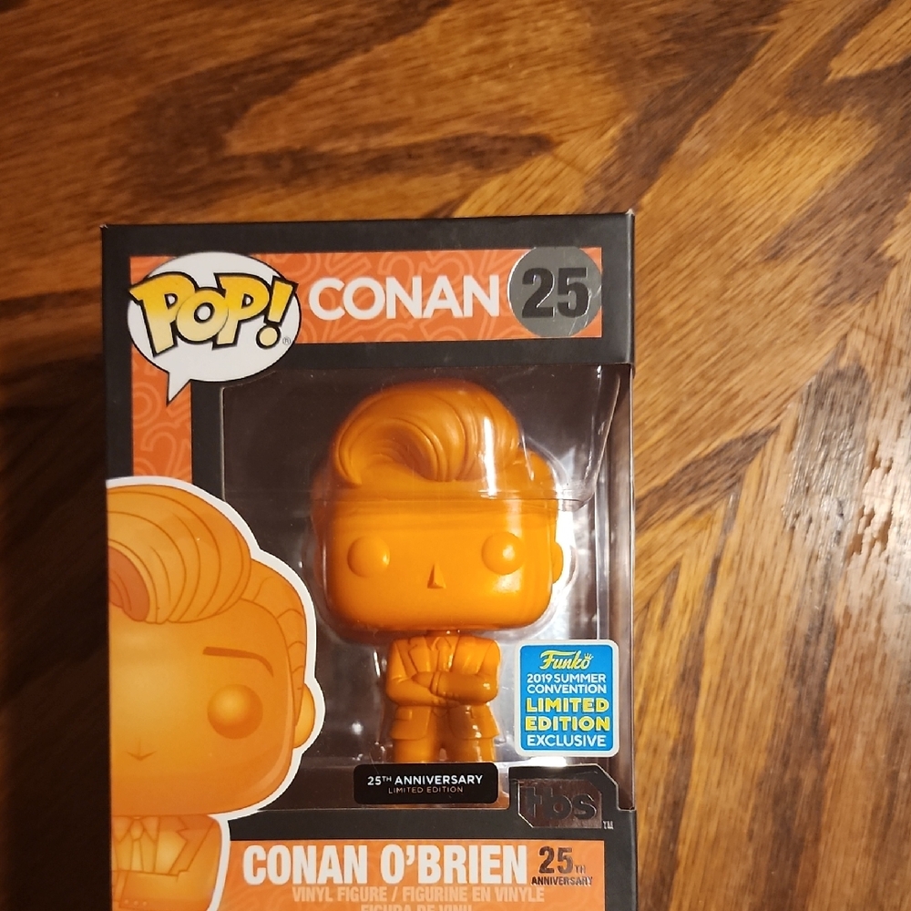 Conan O'Brien 25th Anniversary Orange Vinyl Funko
